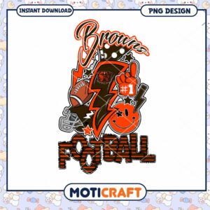 Browns Football PNG Design Instant Download Browns Football PNG Design Instant Download