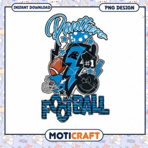 Panthers Football PNG Design