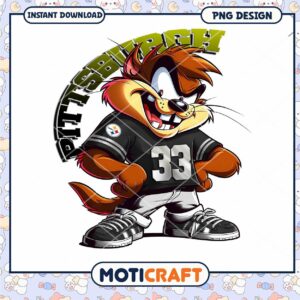 Taz Steelers PNG Sublimation Design Taz Steelers PNG Sublimation Design