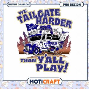 Ravens Tailgate Party PNG Design Ravens Tailgate Party PNG Design