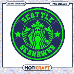 Seattle Seahawks PNG Starbucks Design