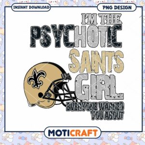 Saints Girl PNG Psychotic Design