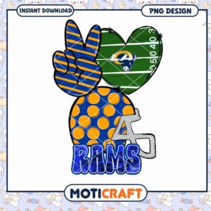 LA Rams PNG Sublimation Design