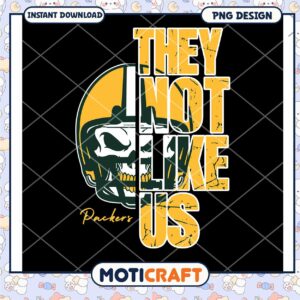 Green Bay Packers Skull PNG Sublimation