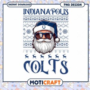 Indianapolis Colts Santa PNG Design Indianapolis Colts Santa PNG Design