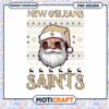 New Orleans Saints Santa PNG Design