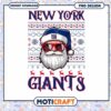 New York Giants Christmas PNG Santa Design