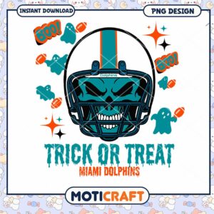 Miami Dolphins Halloween PNG Design