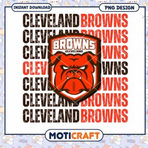 Cleveland Browns PNG Bulldog Mascot Design