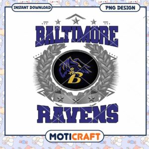 Baltimore Ravens PNG Design Instant Download