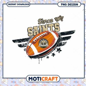 New Orleans Saints PNG Football Design