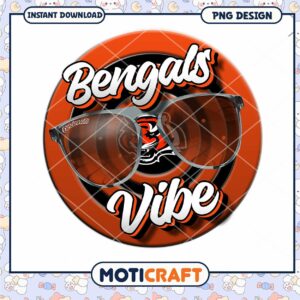 Bengals Vibe Sunglasses PNG Design Bengals Vibe Sunglasses PNG Design