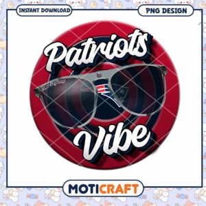 Patriots Vibe Sunglasses PNG Design