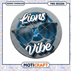 Detroit Lions Vibe PNG Sublimation