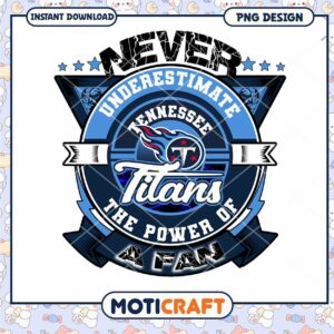 Tennessee Titans Power Fan PNG Design