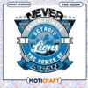 Detroit Lions Power Fan PNG Design