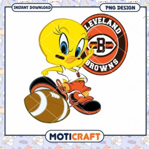 Tweety Bird Cleveland Browns PNG
