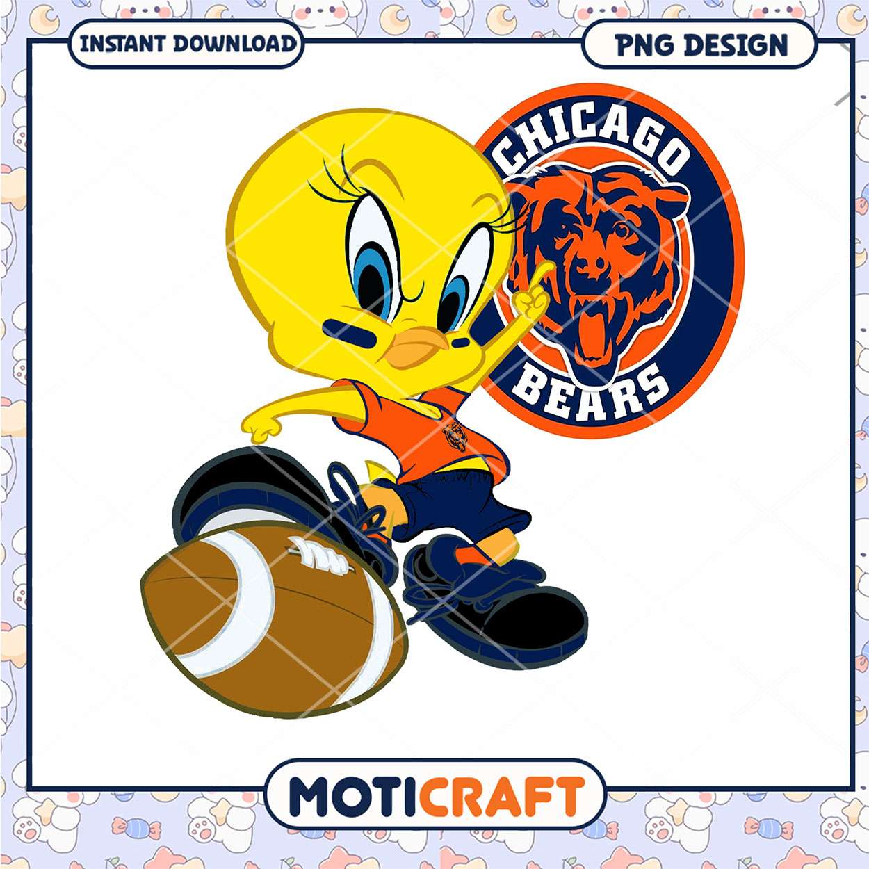 Tweety Bird Chicago Bears PNG Tweety Bird Chicago Bears PNG