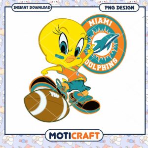 Tweety Bird Miami Dolphins PNG