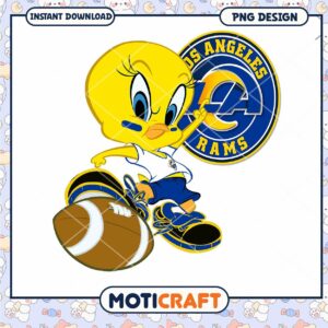 Tweety Bird LA Rams PNG Sublimation