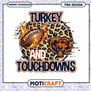Turkey & Touchdowns Football PNG