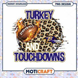 Turkey & Touchdowns Ravens PNG