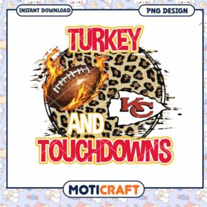 Turkey & Touchdowns PNG Sublimation