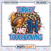 Turkey Day Football PNG Design