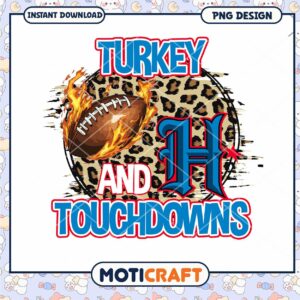 Turkey Day Football PNG Design