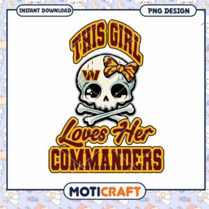 Cute Skull Commanders Girl PNG