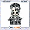 Cute Raider Girl Skull PNG Design 2 Cute Raider Girl Skull PNG Design