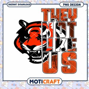 Tiger They Not Like Us PNG Design