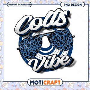 Colts Vibe Sunglasses PNG Design Colts Vibe Sunglasses PNG Design
