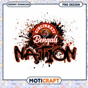 Cincinnati Bengals Nation PNG Design