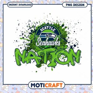Seattle Seahawks Nation PNG Design Seattle Seahawks Nation PNG Design