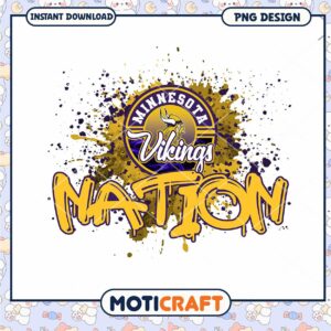 Minnesota Vikings Nation PNG Design