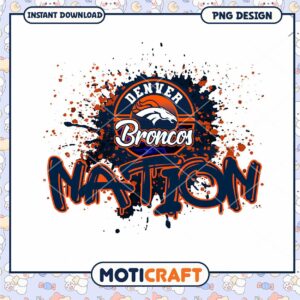 Denver Broncos Nation PNG Design