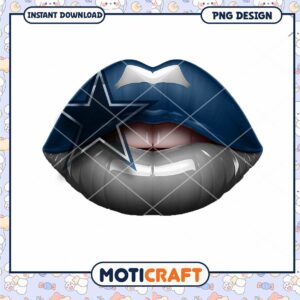 Dallas Cowboys Lips PNG Design Dallas Cowboys Lips PNG Design