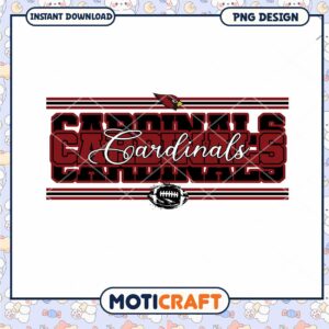 Cardinals Football PNG Design Instant Download
