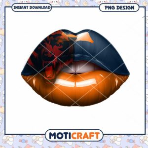 Orange Tiger Lips PNG Design Orange Tiger Lips PNG Design