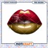 San Francisco 49ers Lips PNG Design
