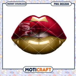 San Francisco 49ers Lips PNG Design San Francisco 49ers Lips PNG Design