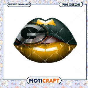 Green Bay Packers Lips PNG Design Green Bay Packers Lips PNG Design