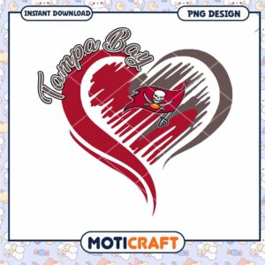 Tampa Bay Buccaneers Heart PNG