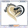 New Orleans Saints Heart PNG Design
