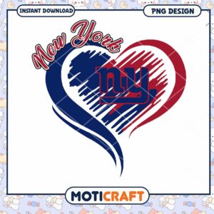 New York Giants Heart PNG Design New York Giants Heart PNG Design