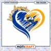 Los Angeles Rams Heart PNG Design