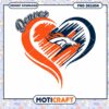 Denver Broncos Heart PNG Design