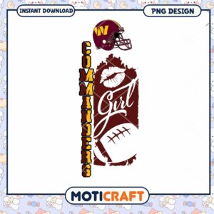 Commanders Girl PNG Design