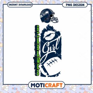 Seahawks Girl PNG Sublimation Design